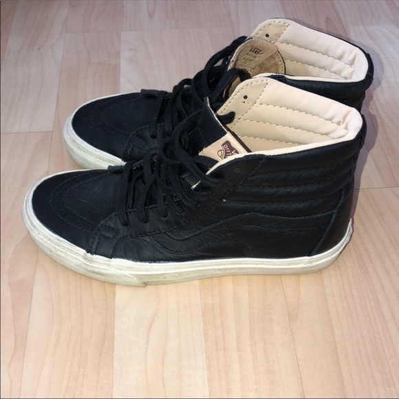Vans Leather Hightops 7.5 - Picture 1 of 4